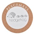 thumbnail image 1 of Posavasos de corcho con diseño de erizo con bordes más suaves y adorables para el hogar, la oficina y la cafetería, 1 of 8