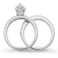 thumbnail image 4 of BERRICLE Sterling Silver Solitaire Wedding Engagement Rings 1.8 Carat Pear Cut Cubic Zirconia CZ Hidden Halo Ring Set for Women, Rhodium Plated Size 9.5, 4 of 12