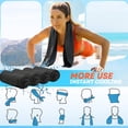 thumbnail image 5 of Cooling Towels for Neck and Face Soft Breathable Microfiber Sports Gym Sweat Towel with Carabiner for Golf Yoga Running Camping Golf Gym Workout, 5 of 14