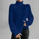 thumbnail image 1 of Suéter de cuello alto de moda para mujer, suéter de manga larga, suéter informal de cuello alto, suéter para mujer, 1 of 7