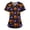 15#Dark Purple, variant on Halloween Scrubs for Women Nurse Vet Pediatric with Designs Plus Size Nursing Uniforms Cute Demon Cat Scrub Tops