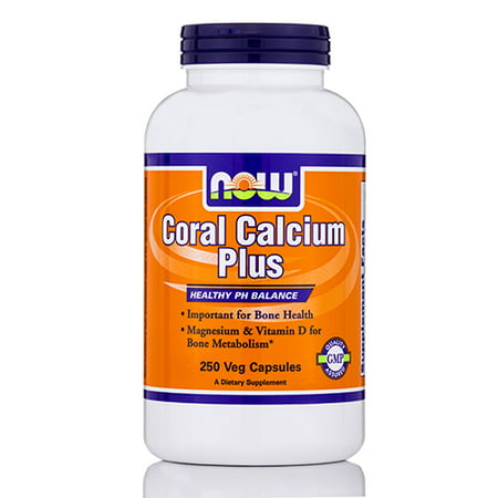 Le calcium de corail Plus - 250 gélules Veg par NOW