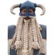thumbnail image 1 of JM Adulto barba vikingo sombrero de punto bárbaro cuerno ganchillo hecho a mano peluca máscara hombres cálido divertido sombrero de esquí JM, 1 of 4