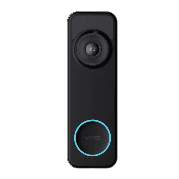 Open Box Wyze WVDB-BVD-OFL Battery Video Doorbell, 2-Way Audio, Black