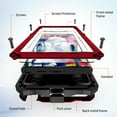 thumbnail image 5 of Decsae for Samsung Galaxy S24 Ultra Full Body Protection Case,Built-in Screen Protector,Foldbale Invisible Kickstand,Military Grade Drop Heavy Duty Shockproof Metal Frame Non-Slip Durable Cover,Red, 5 of 8
