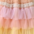 thumbnail image 6 of Zanarzt Baby Tulle Dress Girls Layered Rainbow Tutu Skirt Dance Dress Ruffle Tiered Clubwear Birthday Outfit Light Pink,18-24 Months, 6 of 6