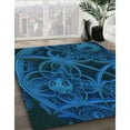 thumbnail image 3 of Ahgly Company Machine Washable Indoor Rectangle Transitional Blue Area Rugs, 2' x 5', 3 of 7
