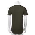 thumbnail image 3 of Allsense Men's Lightweight Color Longline Modern Fit T-Shirt Short Sleeve Olive XL, 3 of 3