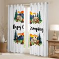 thumbnail image 2 of Erosebridal Happy Camping Black Out Curtains For Camper Lover,Old Bran Door Curtains Pack of 2 (42x63 Each) For Kids, 2 of 7