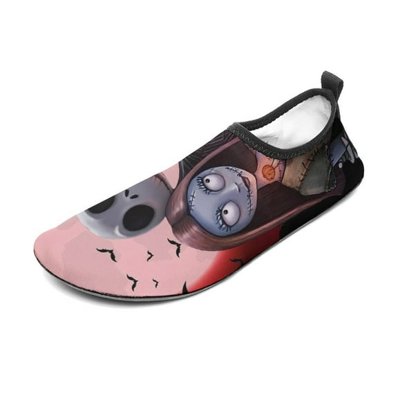 Jack Skellington Water Shoes Beach Swim Barefoot Quick Dry Aqua Socks, Non-Slip Sporty Water Shoes for Men Women 3/4women