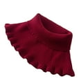 thumbnail image 2 of Col Roulé pour Femme Col Dickey Tricoté Cols Amovibles Col Montant Col Roulé Dickey pour Femme Fille, 2 of 4