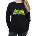 thumbnail image 3 of Batman Womens Retro Logo Heather Sweatshirt, 3 of 5