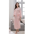 thumbnail image 3 of Richie House Women's Long Style Short Sleeve Robe Bathrobe RHW2824-B-L, 3 of 7