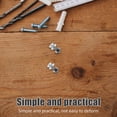 thumbnail image 3 of OUNONA 2Pcs Cartridge Screws for Audio Headshell Wear Resistance Silver Alloy Turntable Accessories, 3 of 8