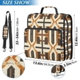 thumbnail image 2 of FORMRS Zipper Binder with Shoulder Strap 2-inch Ring 500 Sheet Capacity File Bag, Beige Geometric, 2 of 5