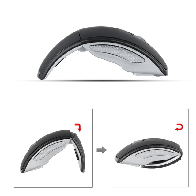 Mouse, Portable Ergonomic Energy Saving Folding Mouse For Home For Notebook Computer