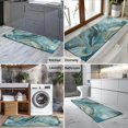 thumbnail image 2 of Blue Gold Marble Pattern Kitchen Rug Mat,Kitchen Runner Rugs Non Skid Washable,Decorative Kitchen Floor Mats for Kitchen,Sink,Laundry,17"X47", 2 of 5