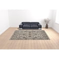thumbnail image 2 of HomeRoots 514826 10 x 14 ft. Ivory Taupe & Blue Wool Floral Hand Tufted Handmade Stain Resistant Rectangle Area Rug, 2 of 5