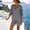 Gray, variant on Women's 2 Piece Outfits Lightweight Hooded Zip Up Windbreaker Jacket and Drawstring Shorts Set Vacation Loungewear Orange L