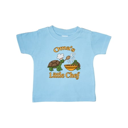 

Inktastic Oma s Little Chef with Cute Turtles Gift Baby Boy or Baby Girl T-Shirt