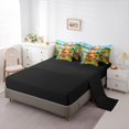 thumbnail image 3 of jejeloiu Highland Cow Butterfly 7-Piece Twin Bedding Sets Kids,Farm Animal Print Bedding Comforter Set,Reversible, 3 of 7