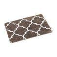 thumbnail image 2 of Fmbmuo Flat Pile Bathroom Rugs Non-Slip Backing Modern Rectangle Bath Mat 16x24in Polyester Brown, 2 of 5