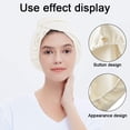 thumbnail image 4 of Turbante de microfibra para secar el cabello, toalla ultra absorbente y suave para un secado rápido, 4 of 5