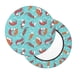 thumbnail image 2 of Disketp Sea Otters Family In Blue Water Funda Redonda para Taburete, Funda de Cojín para Silla de Bar Suave y Elástica-12 inch, 2 of 7