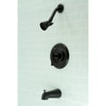 thumbnail image 2 of Kingston Brass KB6630CKL Kaiser Single-Handle Tub and Shower Faucet, Matte Black, 2 of 5