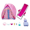 thumbnail image 3 of Tienda de campaña para muñecas, juego de simulación, accesorios para muñecas, ligera, creativa, portátil, para niñas, modelo de juguete de simulación, 9 piezas, 3 of 8