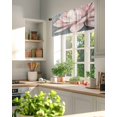 thumbnail image 6 of Watercolors Pink Flowers Window Valance Curtain Floral Plant Rod Pocket Short Curtain for Living Room, Bedroom & Kitchen Window Decor 60x18in, 6 of 8