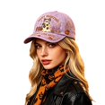 thumbnail image 4 of Baseball Caps for Men and Women with Halloween Embroidery Casual Cute Costume Headwear Soft Baseball Hats for Men Everyday Wear Purple One Size, 4 of 5