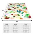 thumbnail image 3 of Fotbe Floral Vintage Manta de Franela Acolchonada con Estampado, Súper Suave y Esponjosa, Extra Grande para Sofá, Cama, Uso Todo el Año-80"x60", 3 of 7