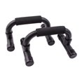 thumbnail image 4 of Rejilla para flexiones de metal con agarre de espuma antideslizante de primera calidad, ideal para fitness, cardio, gimnasio, color negro, 4 of 5