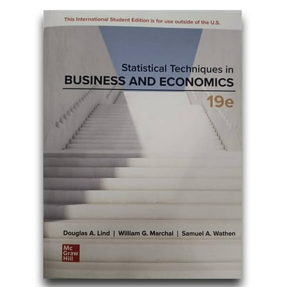 Pre-Owned ISE Statistical Techniques in Business and Economics, 9781266283536, 1266283536, Paperback, 19th Edition (ISE) edition