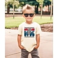 thumbnail image 4 of Trendy American Dude Shirt for Youth and Toddler Boys Lightning Bolt Patriotic Tee Natural Shirt 18 Months, 4 of 5