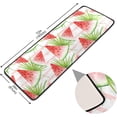 thumbnail image 2 of Dreamtimes Summer Watermelon Palm Leaves Hallway Runner Rug 2'x6' Kitchen Rug with Rubber Backing Watercolor Fruit Non Slip Entryway Rug Runner Washable Soft Area Rug for Hallway Bedroom Kitchen Decor, 2 of 6