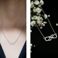 thumbnail image 3 of Rosec Jewels Lab Grown Diamond Infinity Necklace - EF-VS Quality - Ready to Gift for Valentines Day, 925 Sterling Silver, 3 of 8