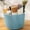 Blue, variant on Ovzne Imitation Rattan Desktop Storage Basket - Blue Plastic Indoor Organizer, 4.92X4.13X4.13In, For Toiletries Small Items, Compact Storage Solution