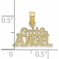 thumbnail image 2 of 10K Yellow Gold Little Angel Charm (12.6 X 15) Made In United States -Jewelry By Sweet Pea, 2 of 5