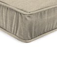 thumbnail image 5 of Jordan Manufacturing 22.5" x 22.5" Tory Bisque Tan Solid Square Outdoor Deep Seat Cushion with Ties and Welt, 5 of 12
