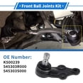 thumbnail image 2 of Unique Bargains 2 Pcs Front Lower Ball Joints for Hyundai Tucson 2010-2017 No.K500239/545303R000, 2 of 7