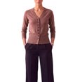 thumbnail image 2 of INSPIRE CHIC Womens Knit Cardigan Sweaters Long Sleeve V Neck Dressy Casual Office Tops Small Dusty Rose, 2 of 6
