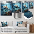 thumbnail image 4 of Designart "Majestic Marlins in Fishing III" Animals Metal Art Print, 4 of 5