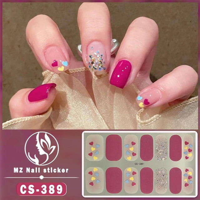 Ruifaya Pegatinas para uñas de alta gama CS, estilo chino, resistentes al agua y duraderas, E3