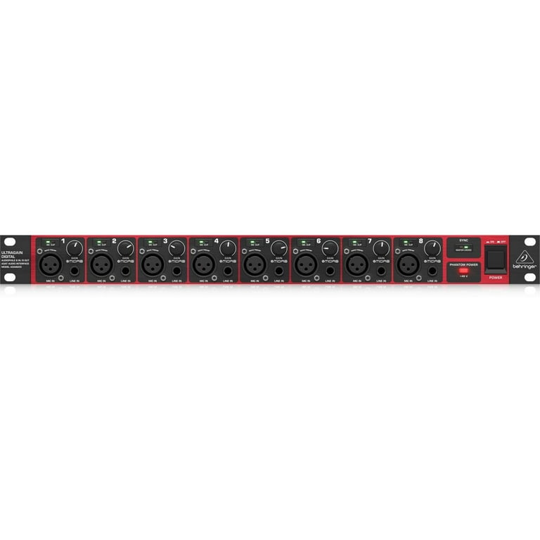 Behringer Ultragain Digital ADA8200 Audiophile 8 In/8 Out ADAT