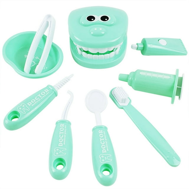 Jouets de Dentiste pour Enfants Petits 9 Pcs Équipement de Docteur Réaliste Jouet Jeu d'Imitation