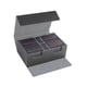 thumbnail image 3 of Estuche organizador de cartas de juego multifunción con capacidad para 400 cartas coleccionables Interior gris morado., 3 of 9