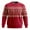 Red1, variant on Telankuip Christmas Sweatshirts for Men Long Sleeve Classic Loose Pullover Outfits Crew Neck Lightweight Knit Oversized Warm Xmas Retro Tops for Party Red2 XL