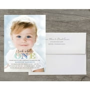 Elegant Script Deluxe Birthday Invites